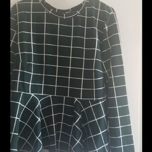 Long sleeve peplum top